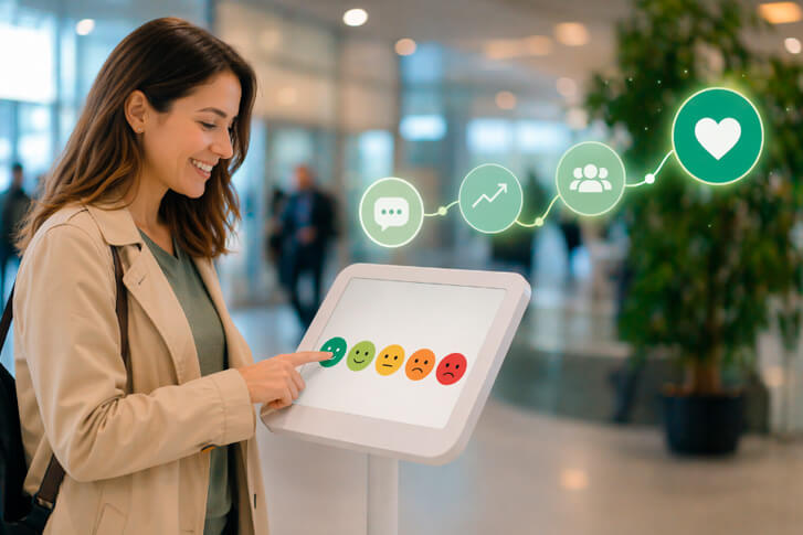 satisfaccion del cliente happy or not, people feedback