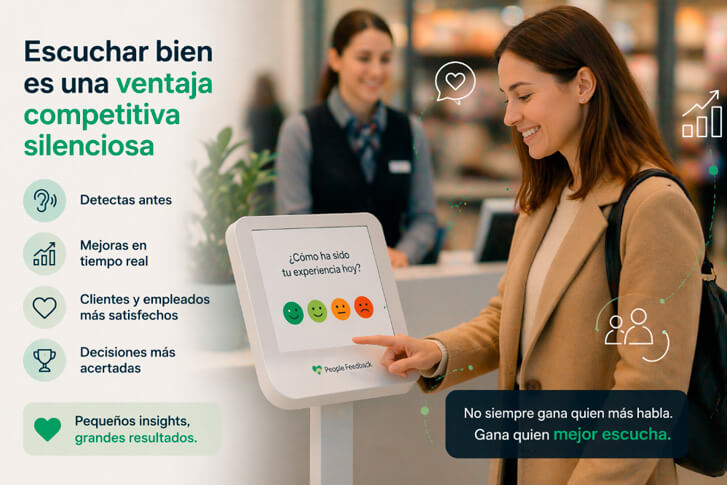 happy or not people feedback, ventajas en satisfaccion del cliente